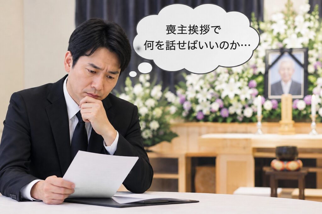 喪主挨拶